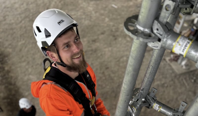 Neues Höhensicherungsgerüst für unsere PSAgA-Ausbildung